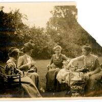 Isabel Howland and Friends Having Tea