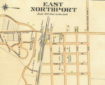 Atlas plate of East Northport, New York