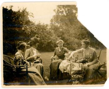 Isabel Howland and Friends Having Tea