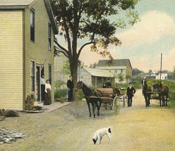 Street Scene In The Ashokan District, Near Brown's Station, In The Catskills NY Site Of N Y Water Supply
