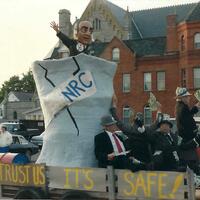 anti-nuclear parade float