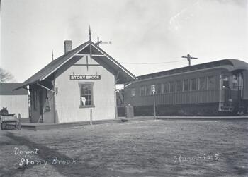 Stony Brook train depot circa 1910.