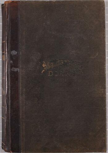 Cover of the 1910 diary