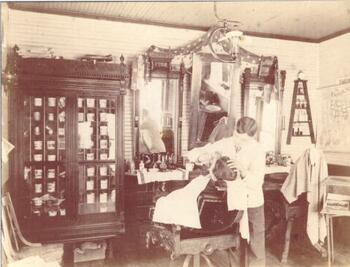 First Barber Shop in Tupper Lake