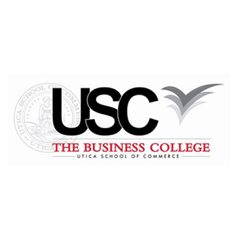 Utica School of Commerce logo
